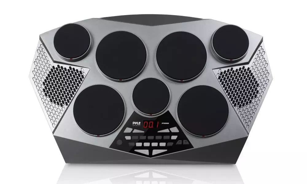 Pyle Electronic Tabletop Drum Machine - Digital Drumming Kit - Second Medium