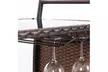 Kinbor Rolling Wicker Outdoor Bar Cart Storage - Second Medium