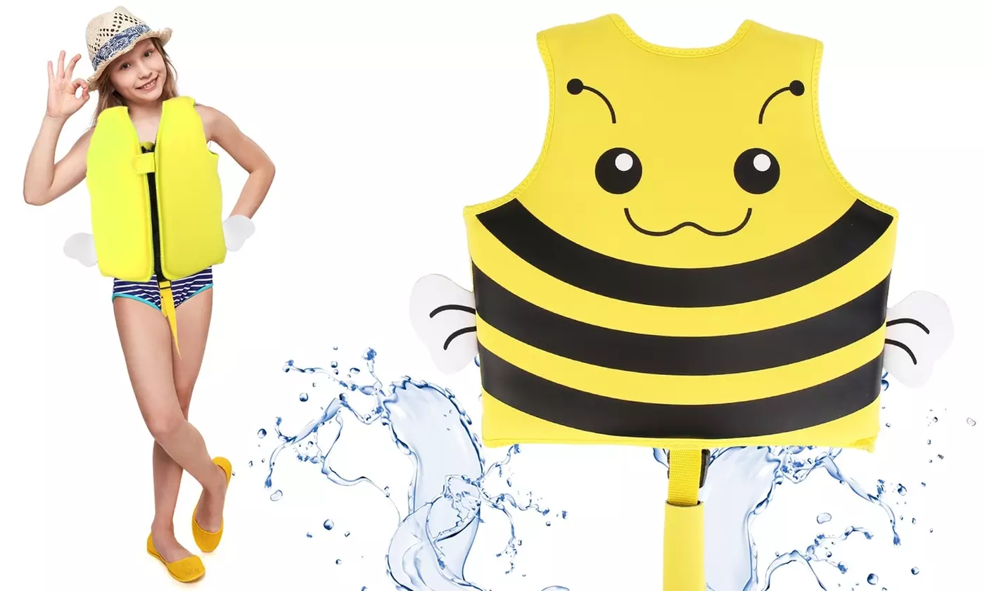 CoolWorld Kids Swim Vest Float Jacket Swimming Aid w/ Adjustable Saftey Strap - Primary Image