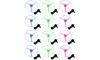 Set of 12 VT Flying Spinning Saucer Toy Flying Disc Playsets (Colors May Vary)