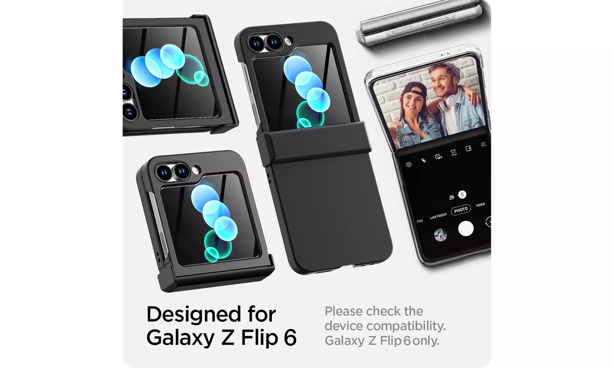 For Samsung Galaxy Z Flip 6 5G Case Ultra Slim Flip6 Hard Hinge Protection Cover