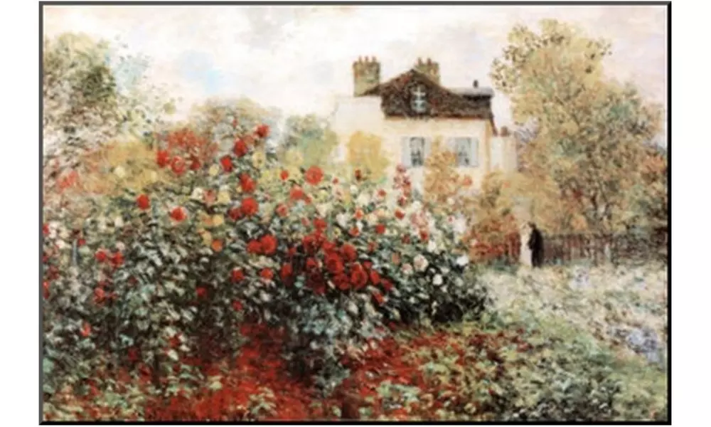 Claude Monet The Artist's Garden Art Print Poster - Primary Image