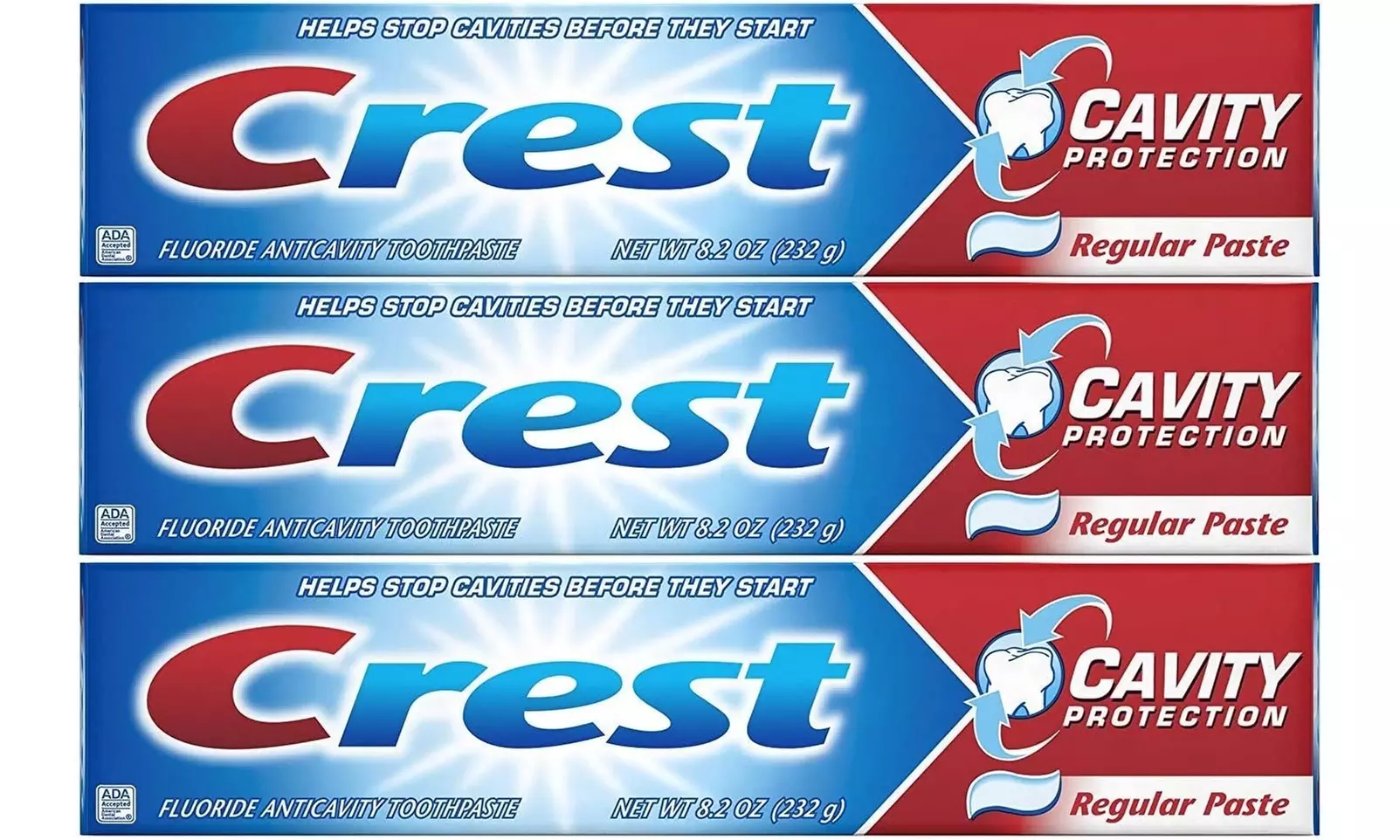 Crest Toothpaste Cavity Protection Regular (Pack of 3) - Second Medium