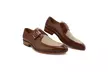 Gino Vitale Moc Toe Monk Strap Two-Tone Loafer - Second Medium