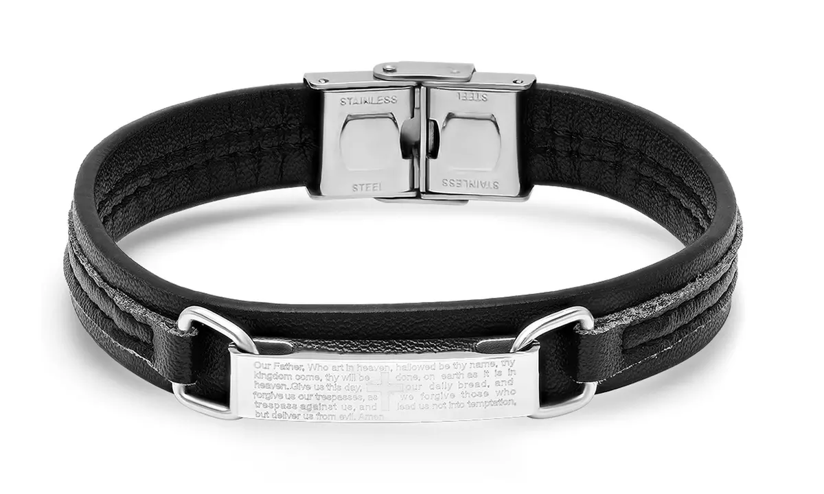 Mens Prayer Bracelets in English or Spanish DS