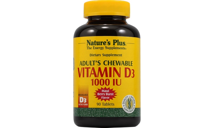 Natures Plus Adults Chewable Vitamin D3 1000 Iu