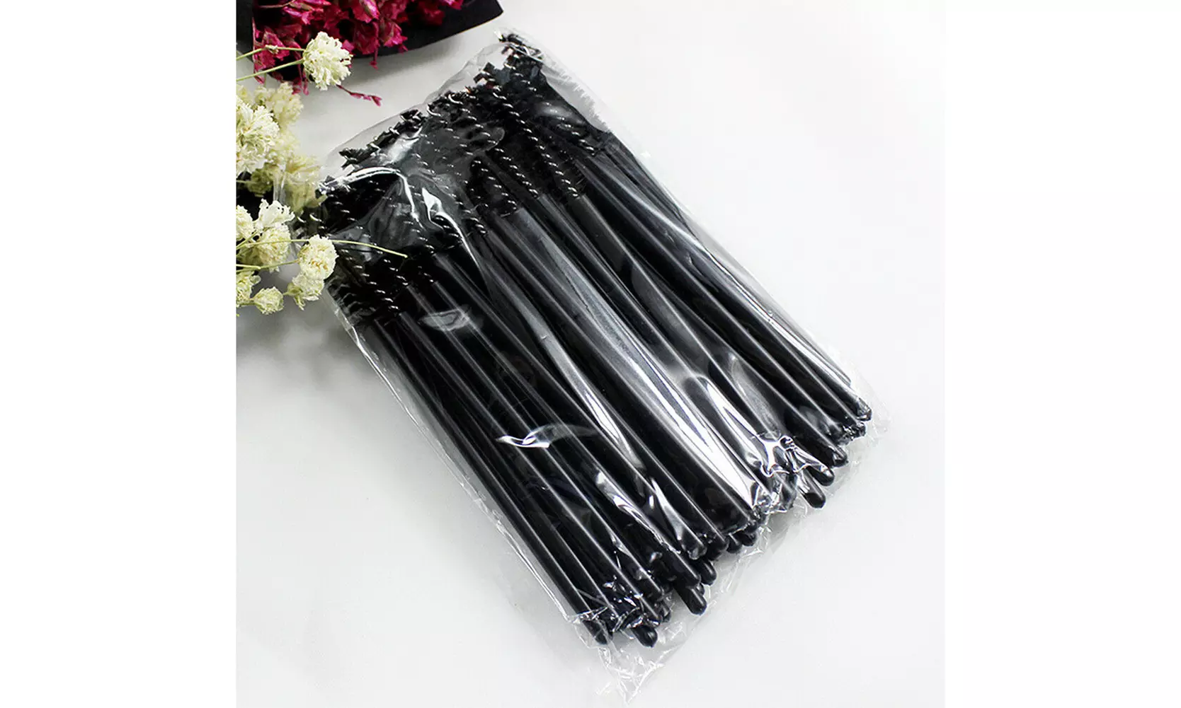 Disposable Eyelash Brush Mascara Wand Lash Extension Eye Brow Applicator  - Second Medium