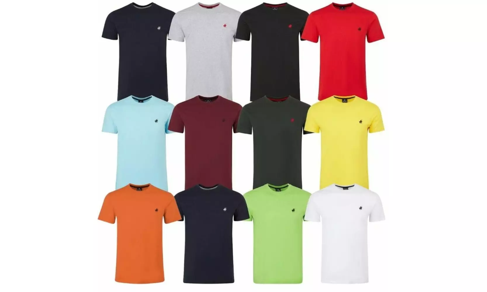 5-Pack: Men's Assorted Short Sleeve Crew Neck T-Shirts (S-2XL) - Primary Image