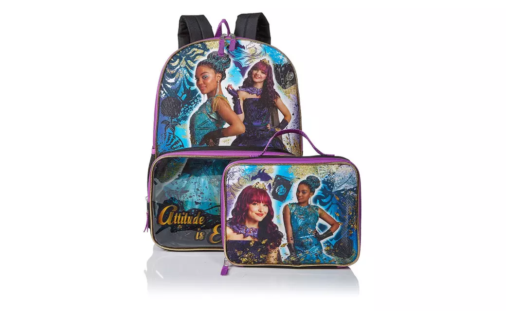 Disney Girls' Descendants Backpack with Lunch Window Pocket Multi - Primary Image