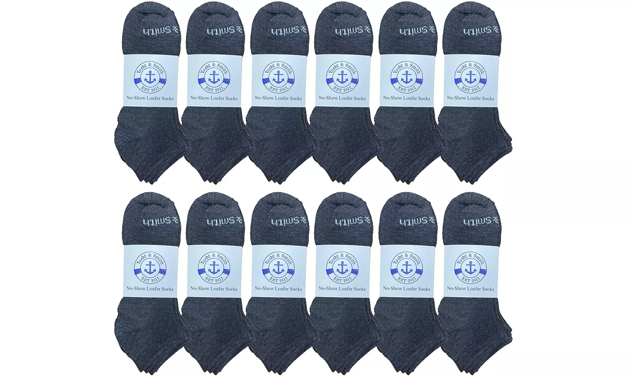 BILLIONHATS 12 Pairs of Mens Cotton Shoe Liner Socks, No Show, Sport Ankle Socks