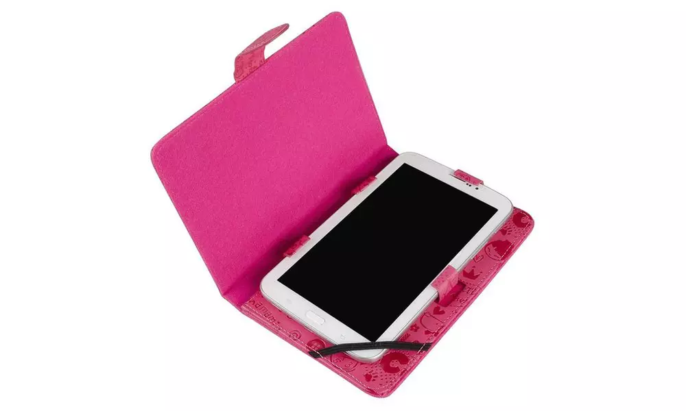 Insten Pink PU Leather Stand Case Cover For Amazon Kindle Fire HD 7" - Image 4