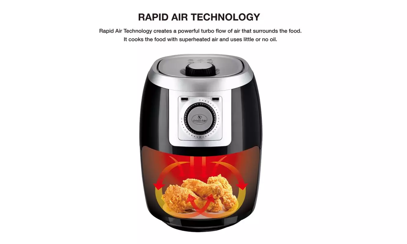 Culinary Edge Compact Air Fryer 2 Liter - Second Medium