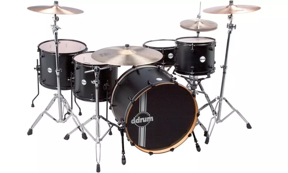 ddrum Reflex Powerhouse 24 5pc Drum Set - Black Satin - Primary Image