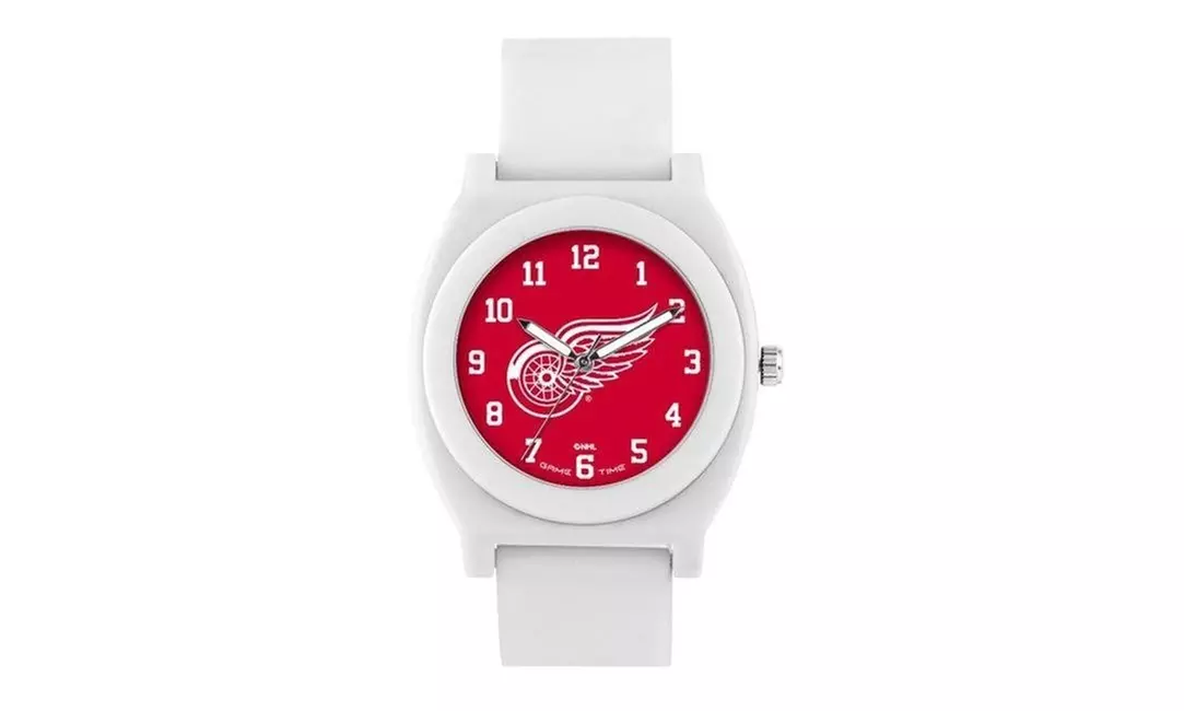 Gametime NHL-FNW-DET Detroit Red Wings Fan White Series Sports Watch - Primary Image