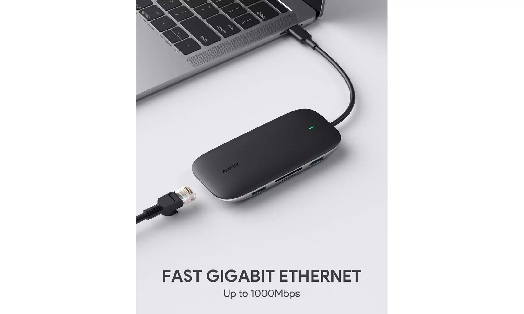 AUKEY CBC71 8 in 1 USB C Hub with Ethernet Port - Second Medium