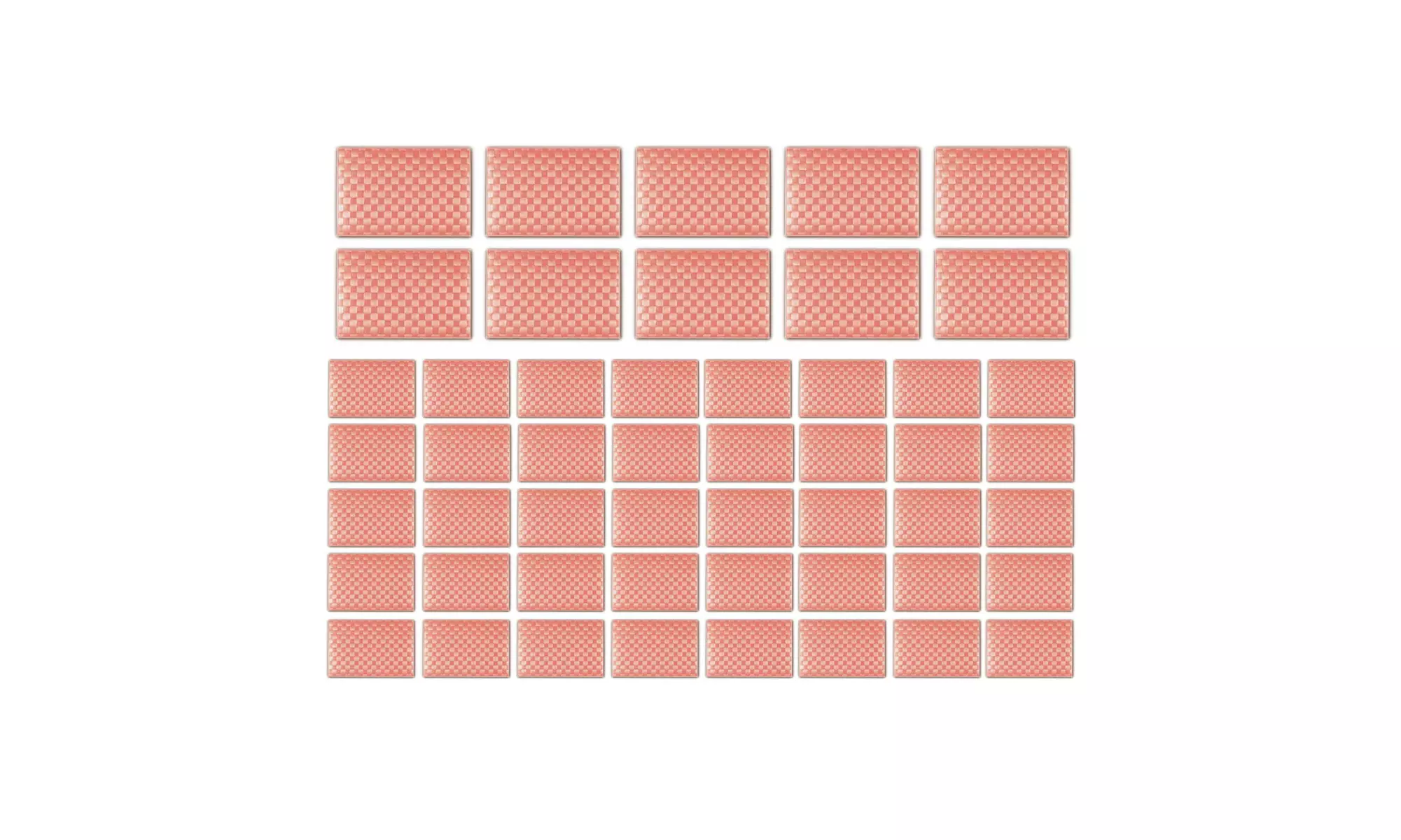 Saleen Rectangular Placemat Restaurant Bundle (Retro Rose, Set of 50) - Primary Image