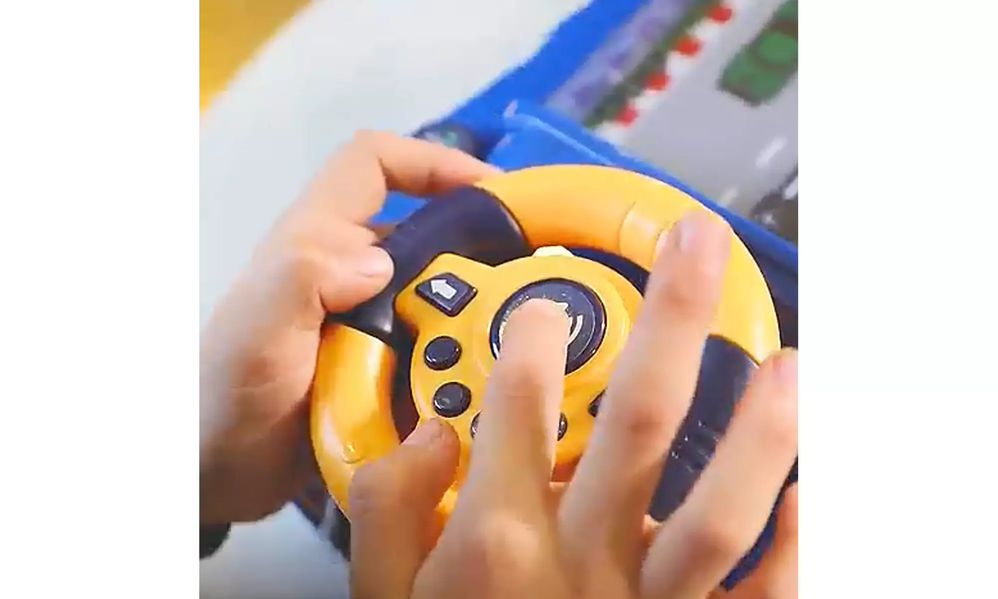 Zummy Electric Simulation Steering Wheel Toy Portable Car Adventure Games
