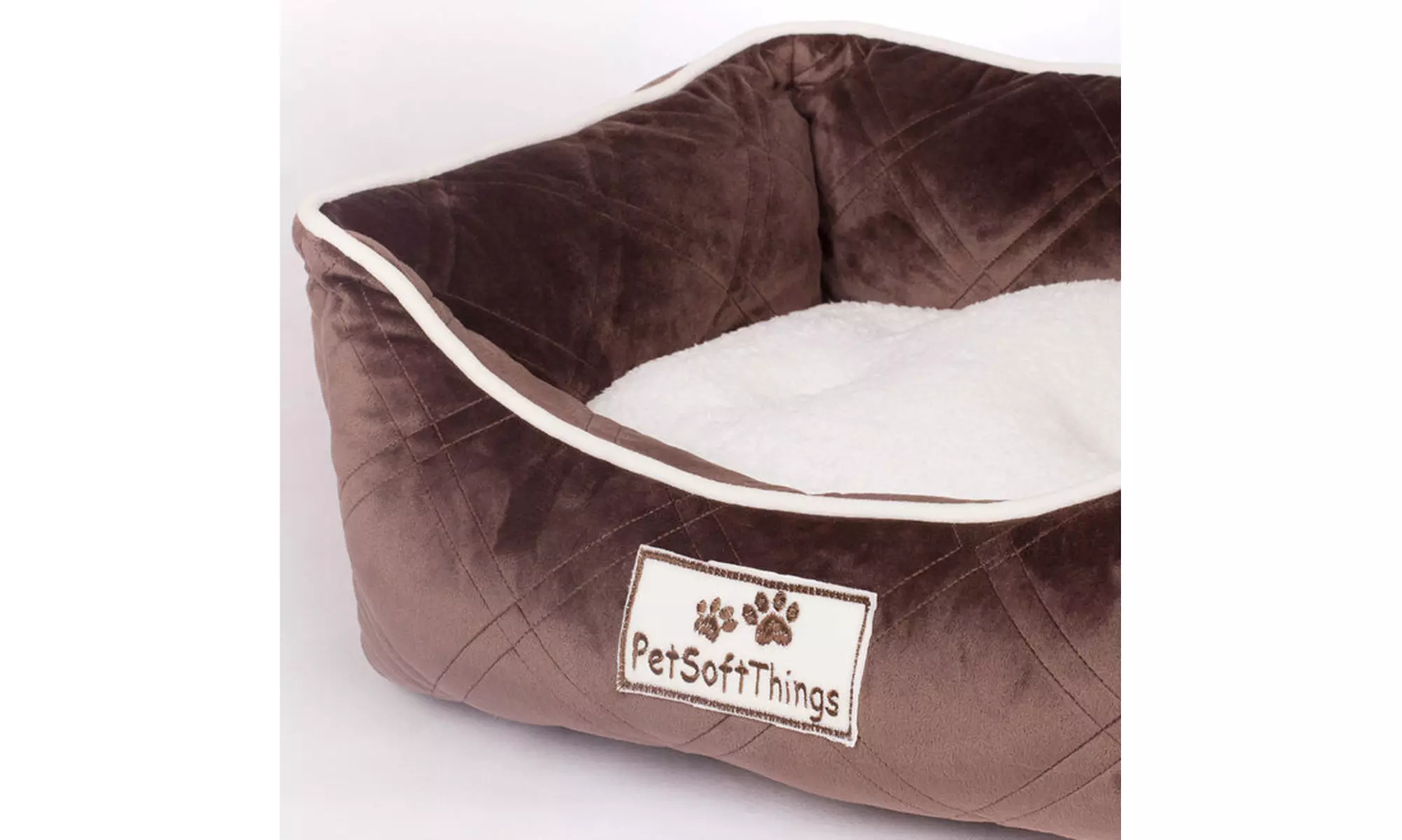 Small Dog Bed Plush Fluffy Soft Warm Calming Small Dog Puppy Kitten Cat Pet Bed
