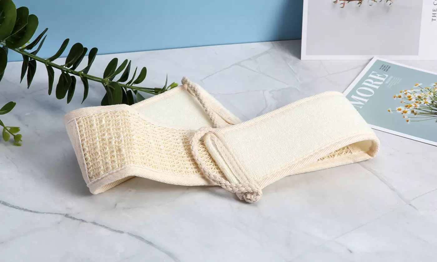 Back Scrubber Soft Skin Care Exfoliating Loofah Sponge Strap Shower Body Massage - Primary Image