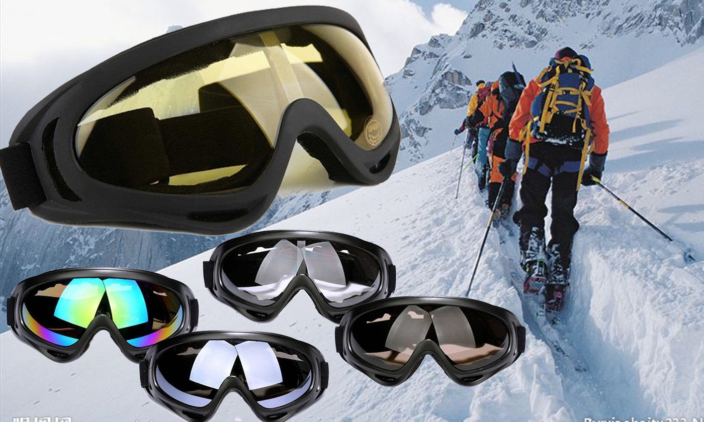 Mens Womens Ski Snow Goggles Anti Wind Fog Dust UV Helmet Sunglasses Glasses