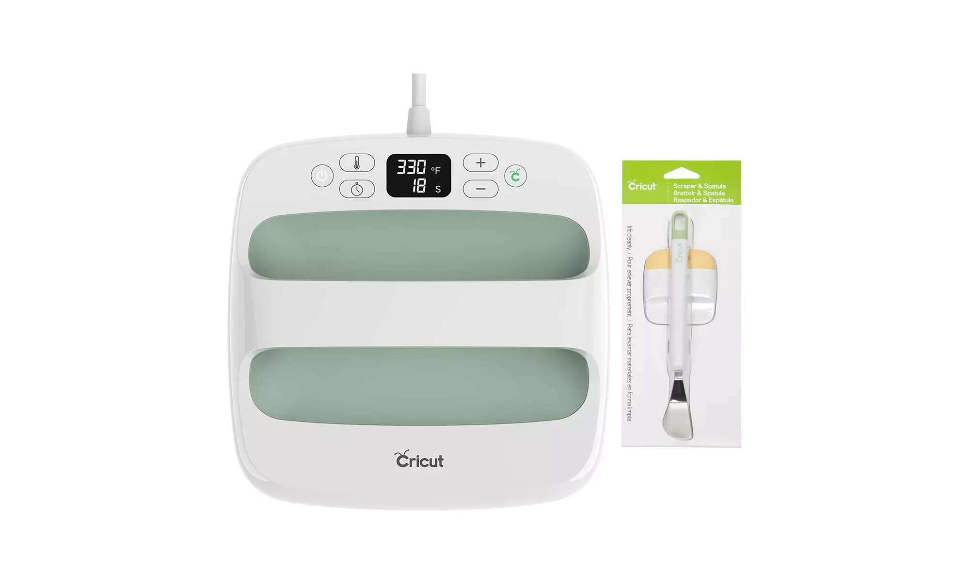 Cricut EasyPress 2 Heat Press Machine (Mint, 9x9-Inch) with Scraper and Spatula - Primary Image
