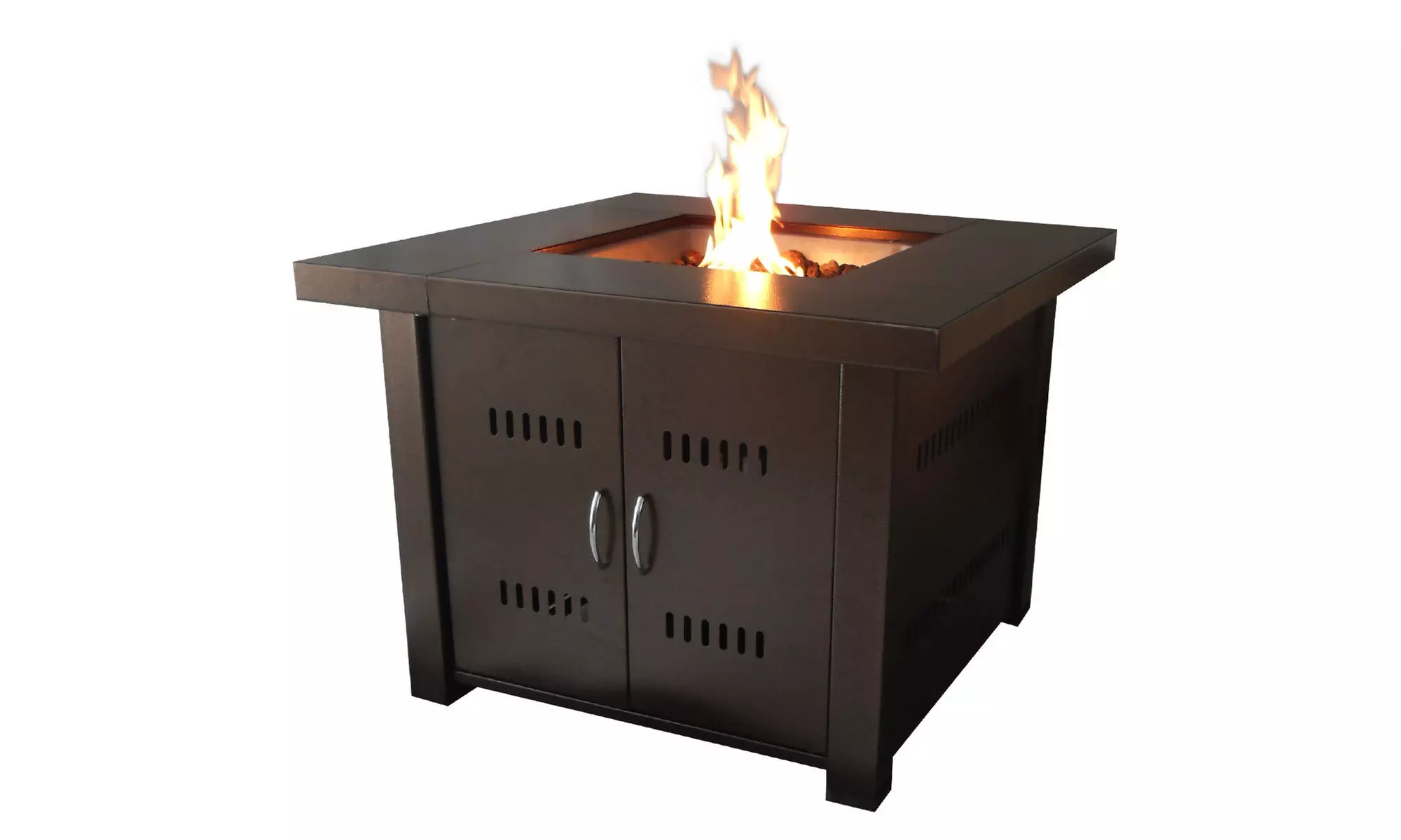 Costway Outdoor Fire Pit Table Patio Deck Backyard Heater Fireplace Propane LP - Primary Image