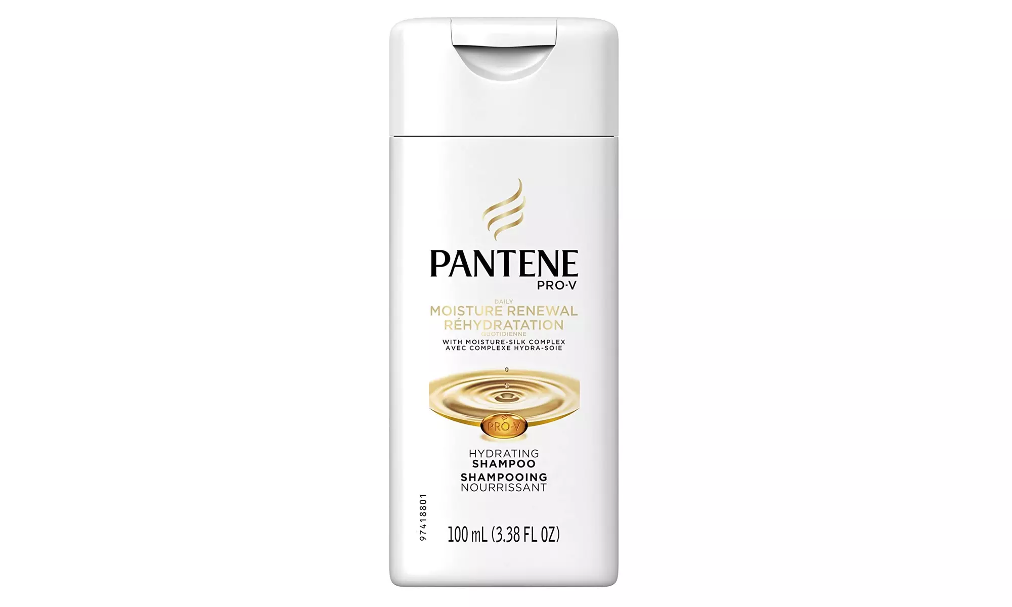 Pantene Shampoo Daily Moisture Renewal Hydrating 3.38 Oz Travel Size (Pack of 3) - Second Medium