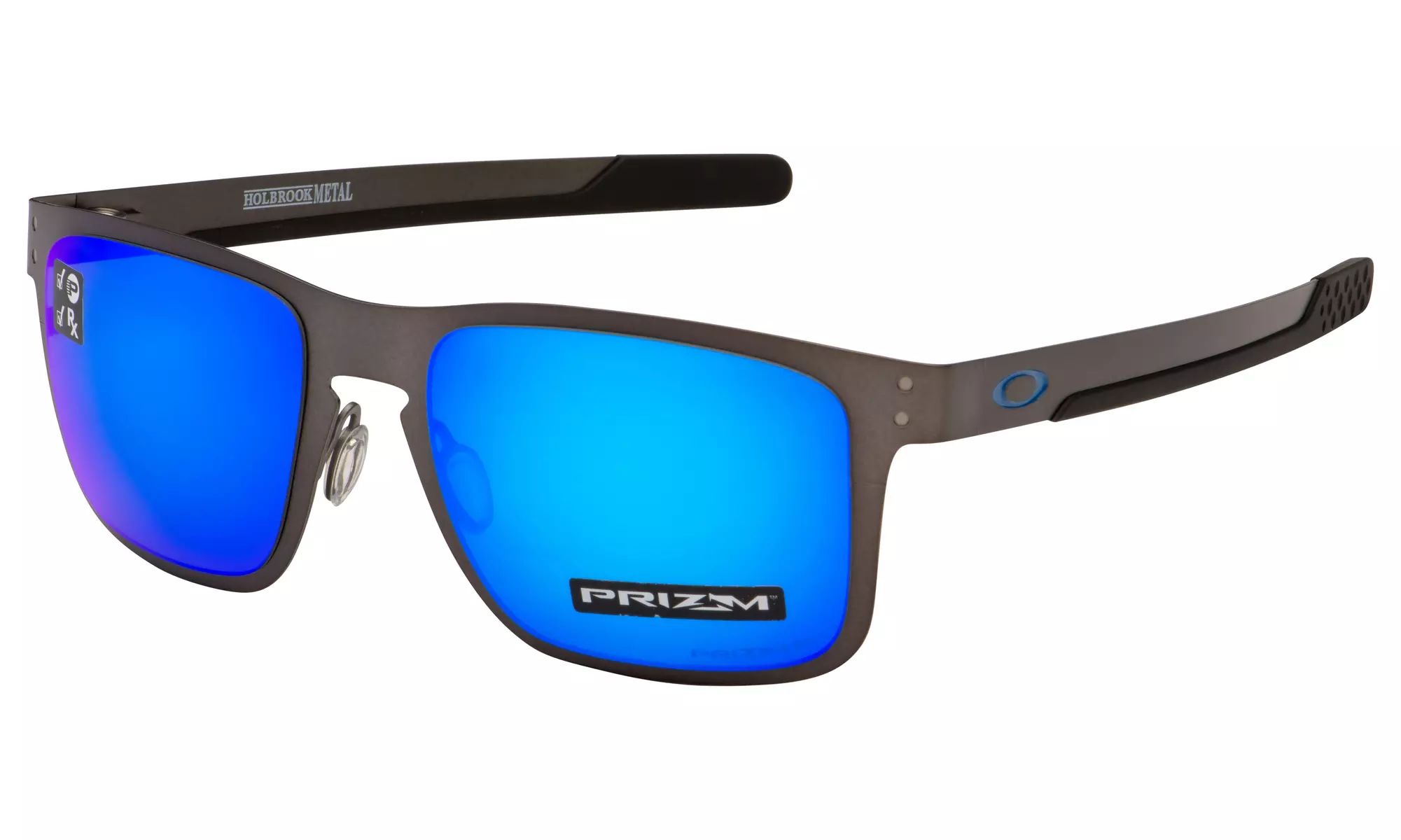 Oakley Holbrook Metal Sunglasses OO4123-0755 Gunmetal  Prizm Sapphire Polarized - Primary Image