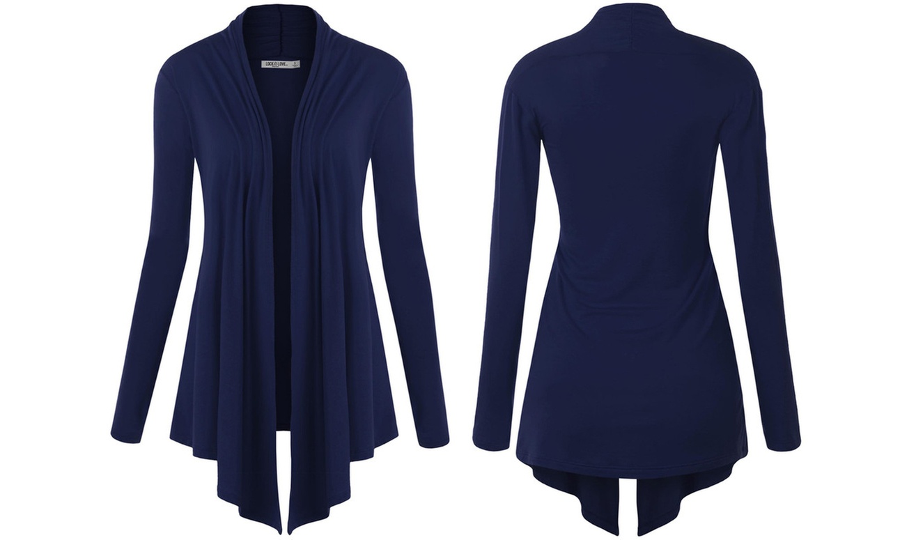 Open Front Cardigan S-3X by Made By Johnny Plus Size Sweater  