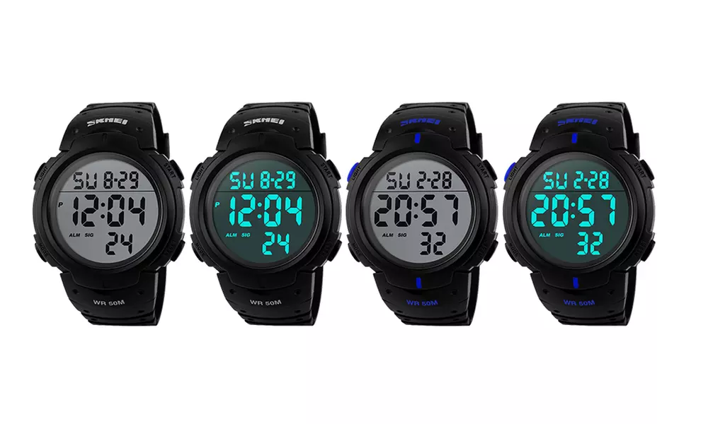 SKMEI Men's Digital Sports Watch Casual Military Waterproof Wristwatch - Primary Image