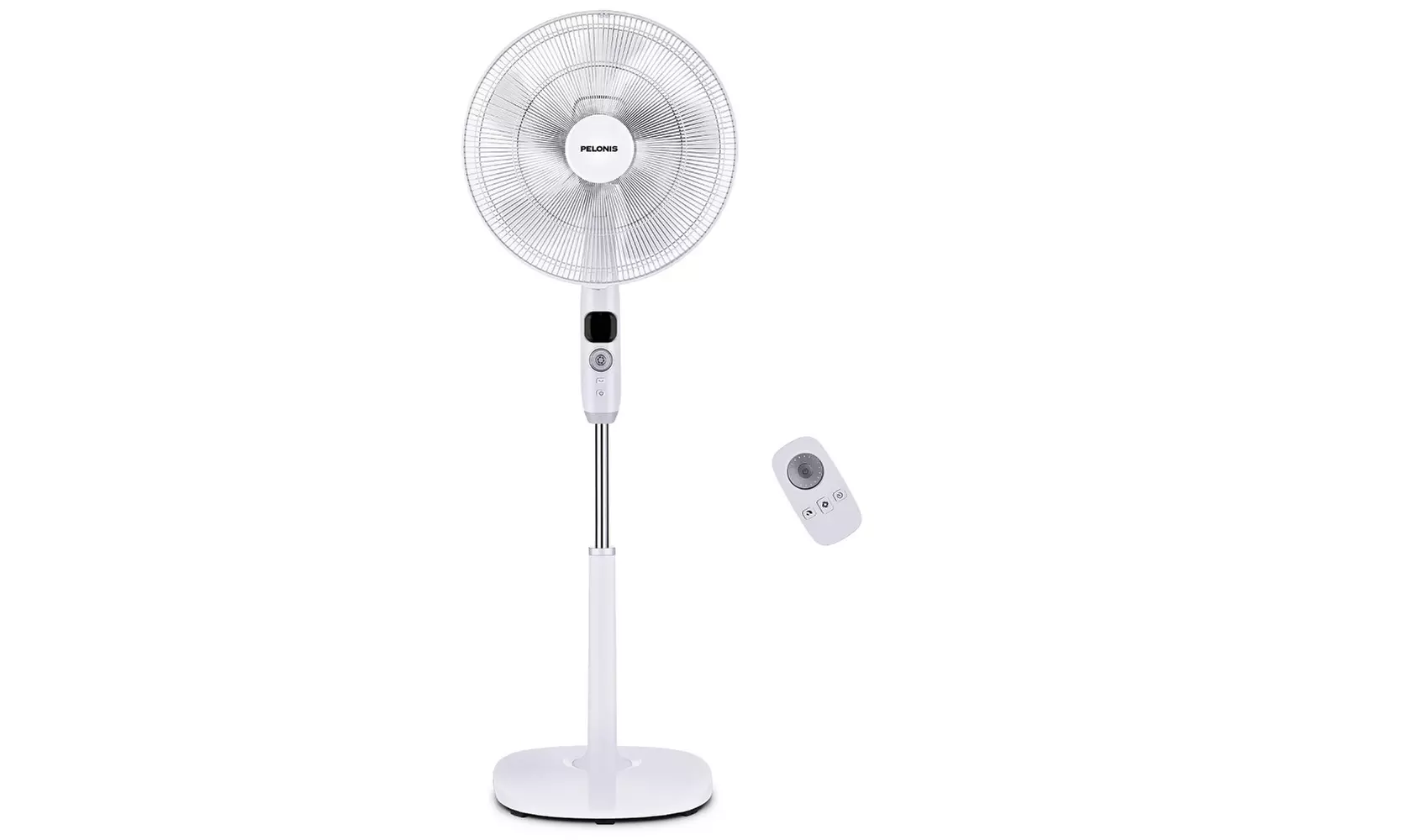 PELONIS FS40-16CR Oscillating Pedestal, Turbo Silence Stand Fan 16", Powerful - Second Medium