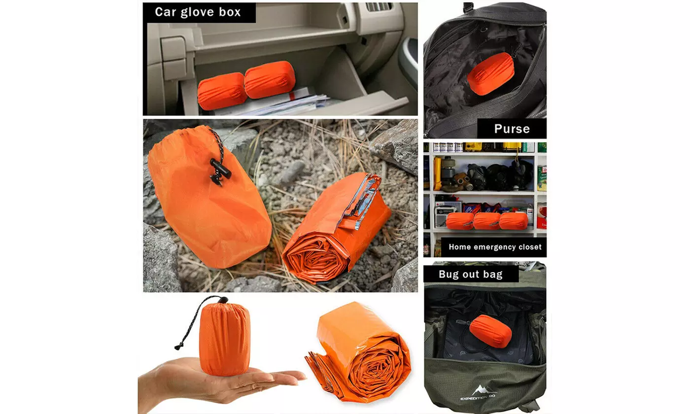 PE Emergency Sleeping Bag Thermal Waterproof Outdoor Survival Camping Bag