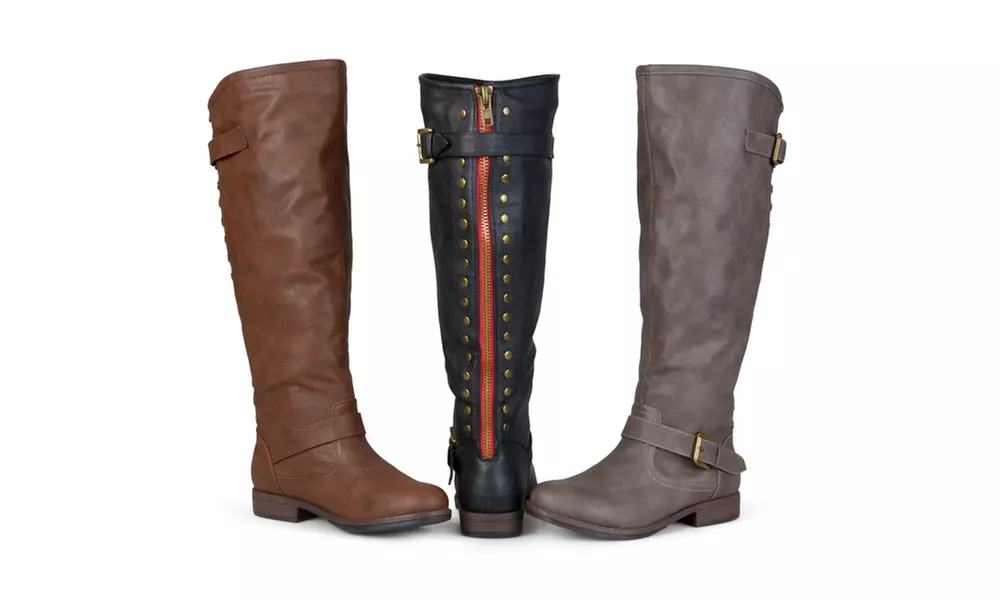 Journee Collection Womens Extra Wide Calf Knee-high Riding Boots - Primary Image