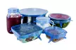 Silicone Stretch Lids - Set of 6 BPA Free Food Storage Wrap Covers - Second Medium