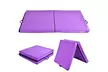 6"x38"X4"Thick Two Folding Panel Gymnastics Mat Fitness Exercise Purple - Second Medium