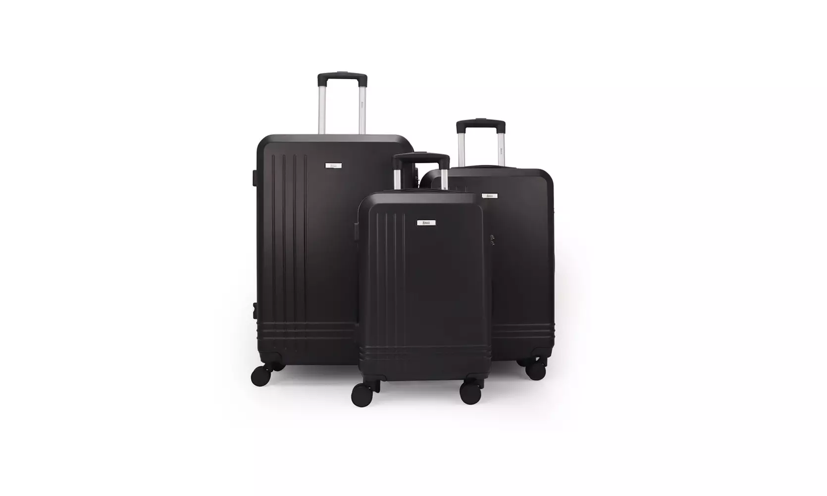 3-Piece Hardside Luggage Set with 360 Dual Spinner Wheels and Combo Lock