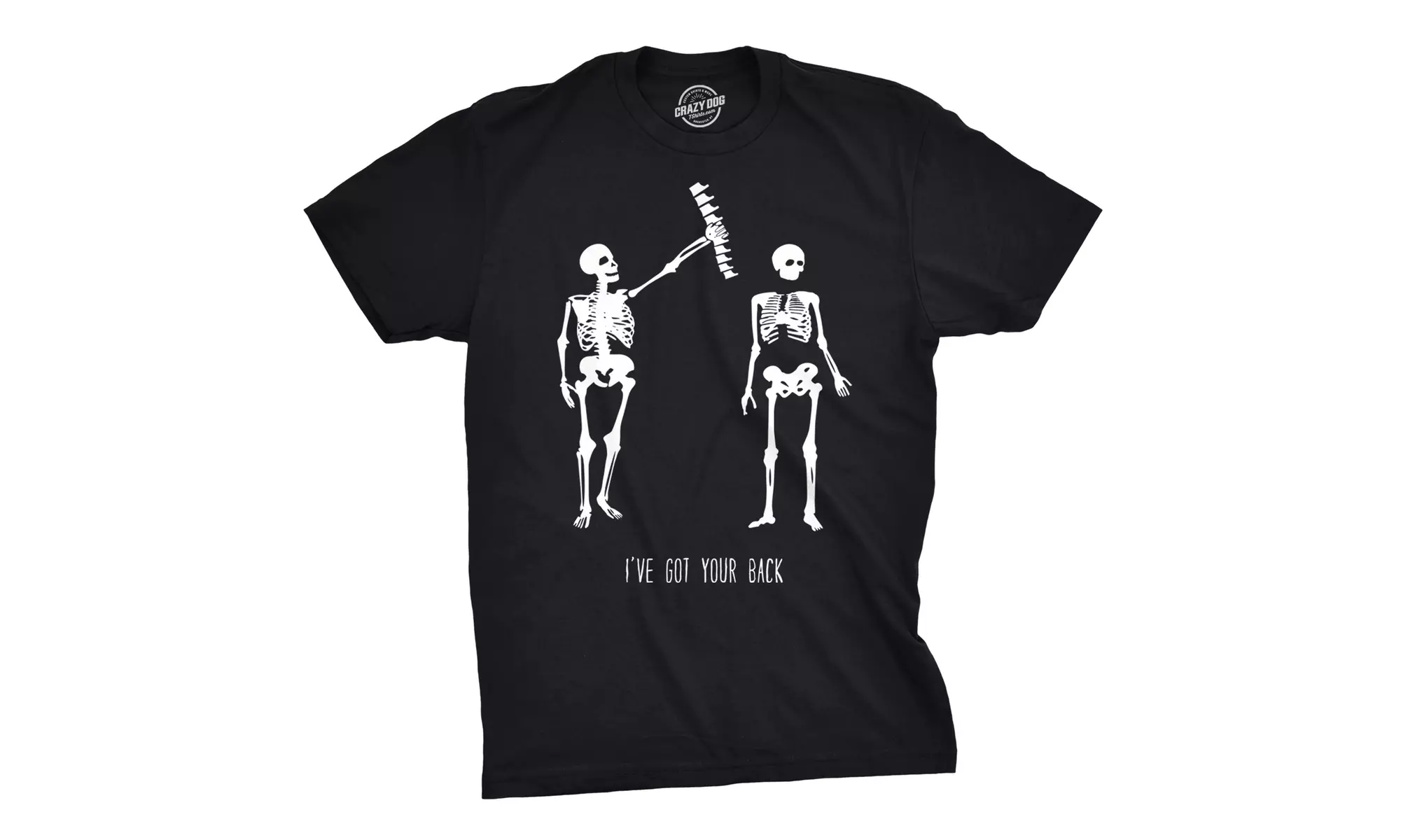 Mens Got Your Back Funny Halloween Skeleton Best Friend T shirt - Primary Image