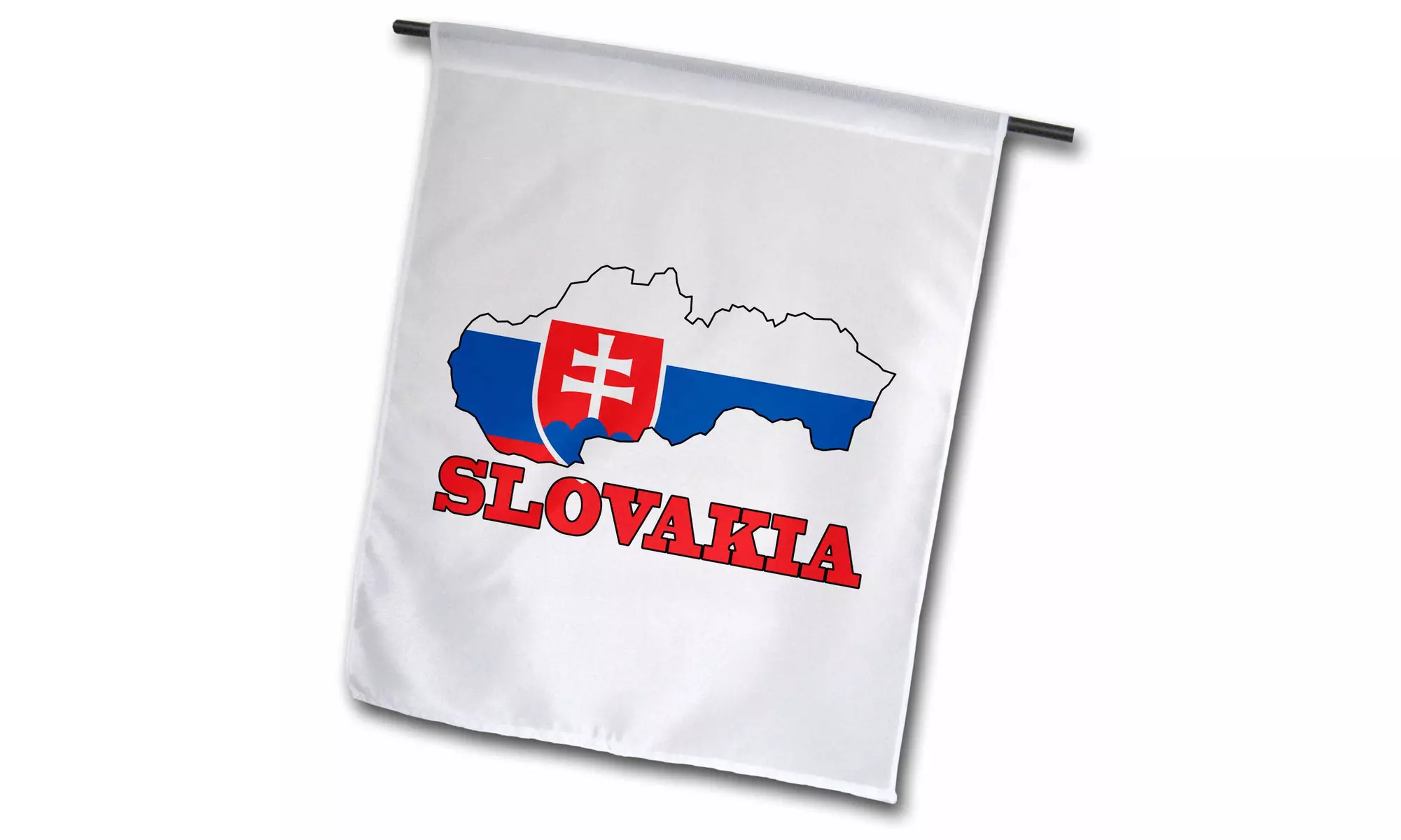  Garden Flag The flag of Slovakia in the outline map of the country and name - Primary Image
