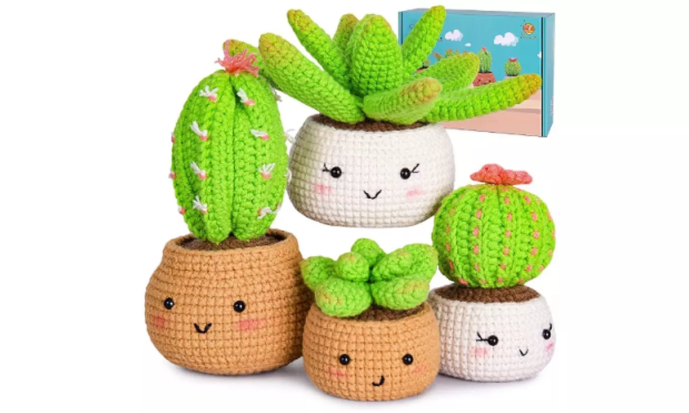 iMounTEK Crochet Kit for Beginners DIY Knitting Supplies (Multi-Options)