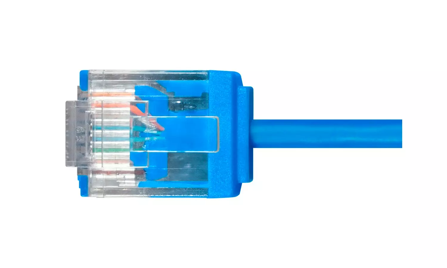 Micro SlimRun Cat6 Ethernet Patch Cable Stranded, 550MHz, UTP 32AWG, 5ft, Blue - Second Medium