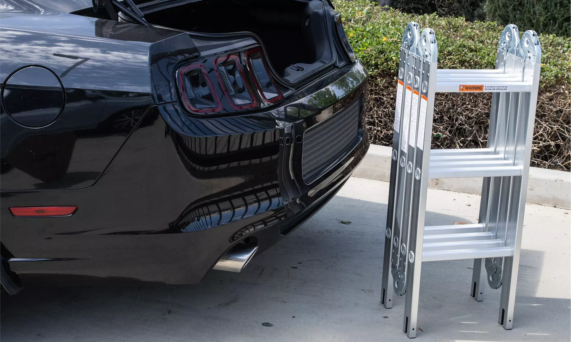 12' Lightweight Multi-Purpose Folding Ladder - Primary Image