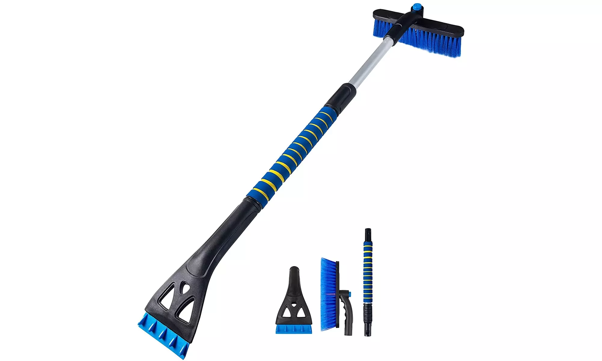 33" Extendable Ice Scraper Snow Brush Detachable Snow Removal Tool  - Primary Image