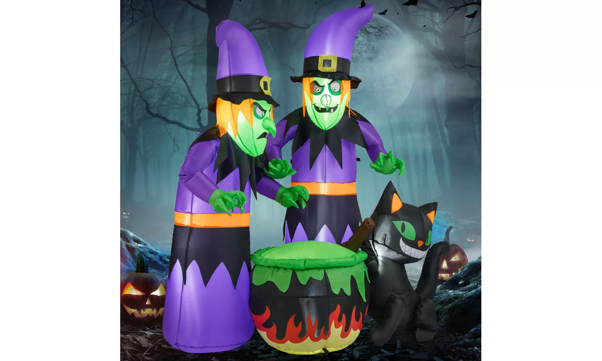 Costway Inflatable Halloween Witches, Zombie, Spider, Tentacles, Clown