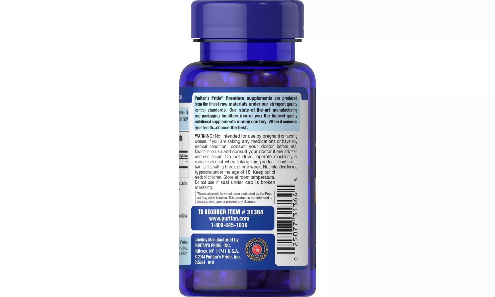 New Advanced Puritan's Pride Melatonin 10 mg Night Time Sleep Aid 120 Capsules - Second Medium
