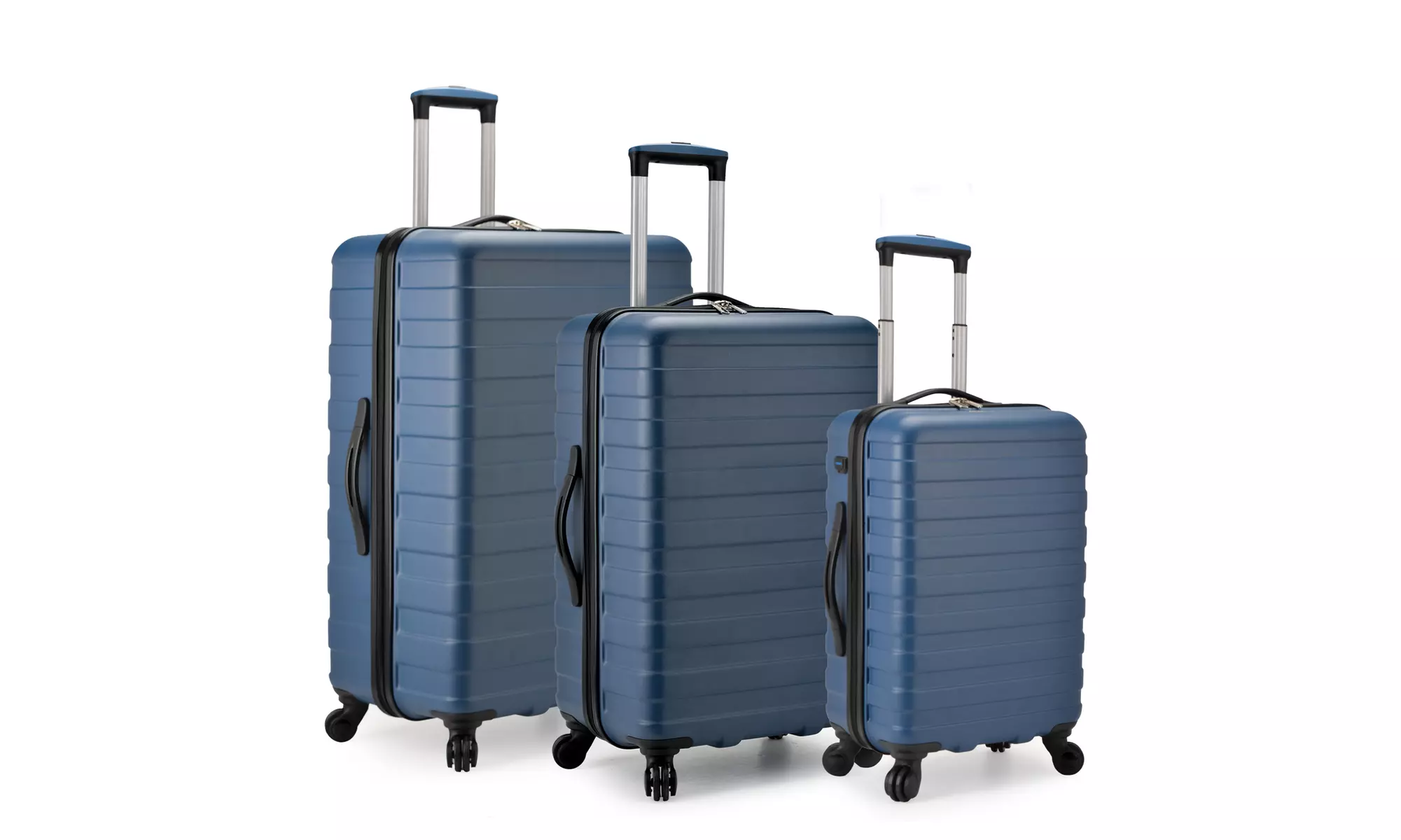 U S Traveler Bondi Spinner Luggage Set w USB Smart CarryOn 3Pc - Second Medium