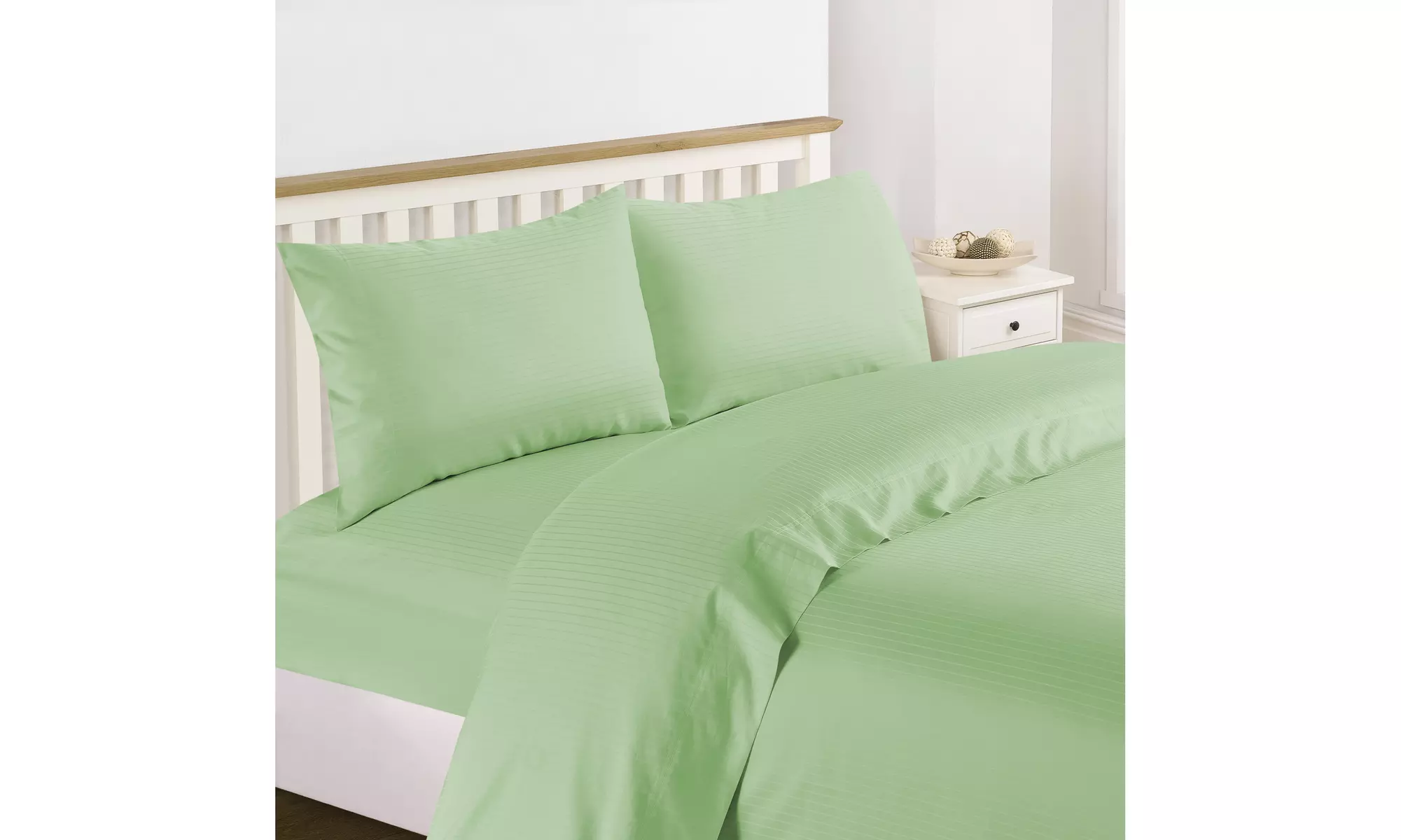 Bedding Collection 1200 Thread Count 100% Cotton Stripe Sheet Set