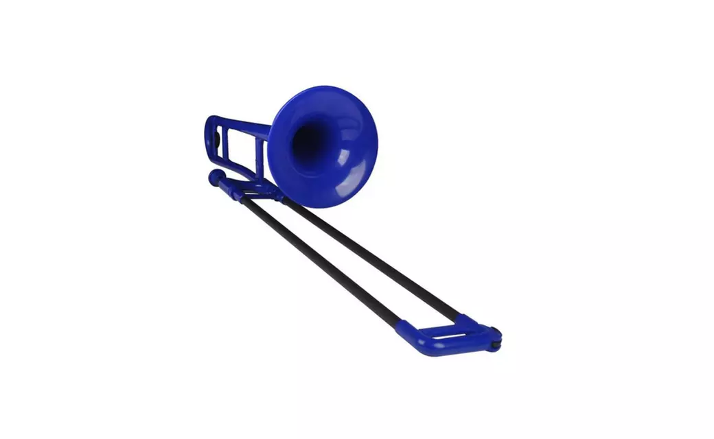 Jiggs pBone - Plastic Trombone - Blue - Primary Image