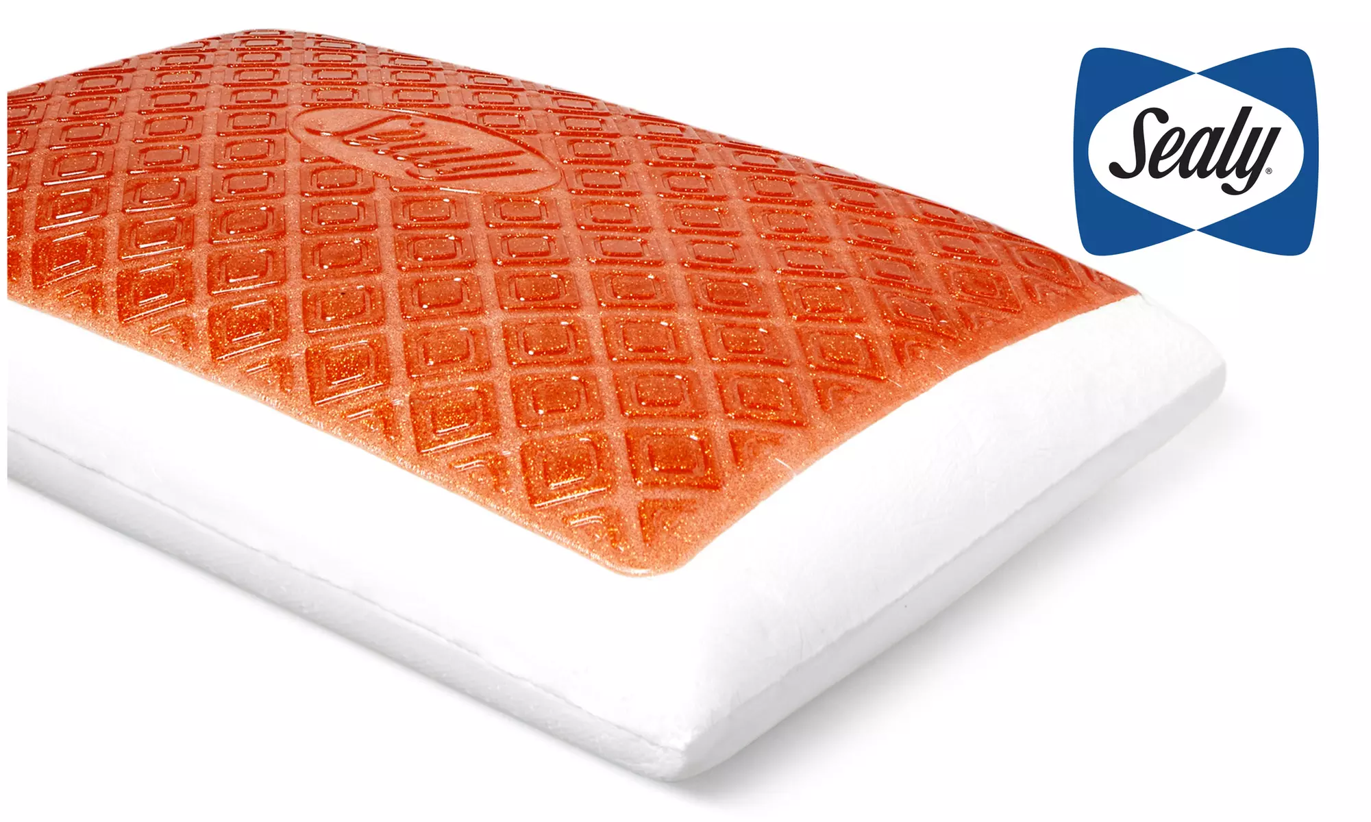 Copper SealyChill Gel Memory Foam Bed Pillow with Anti-Microbial Cover - Primary Image