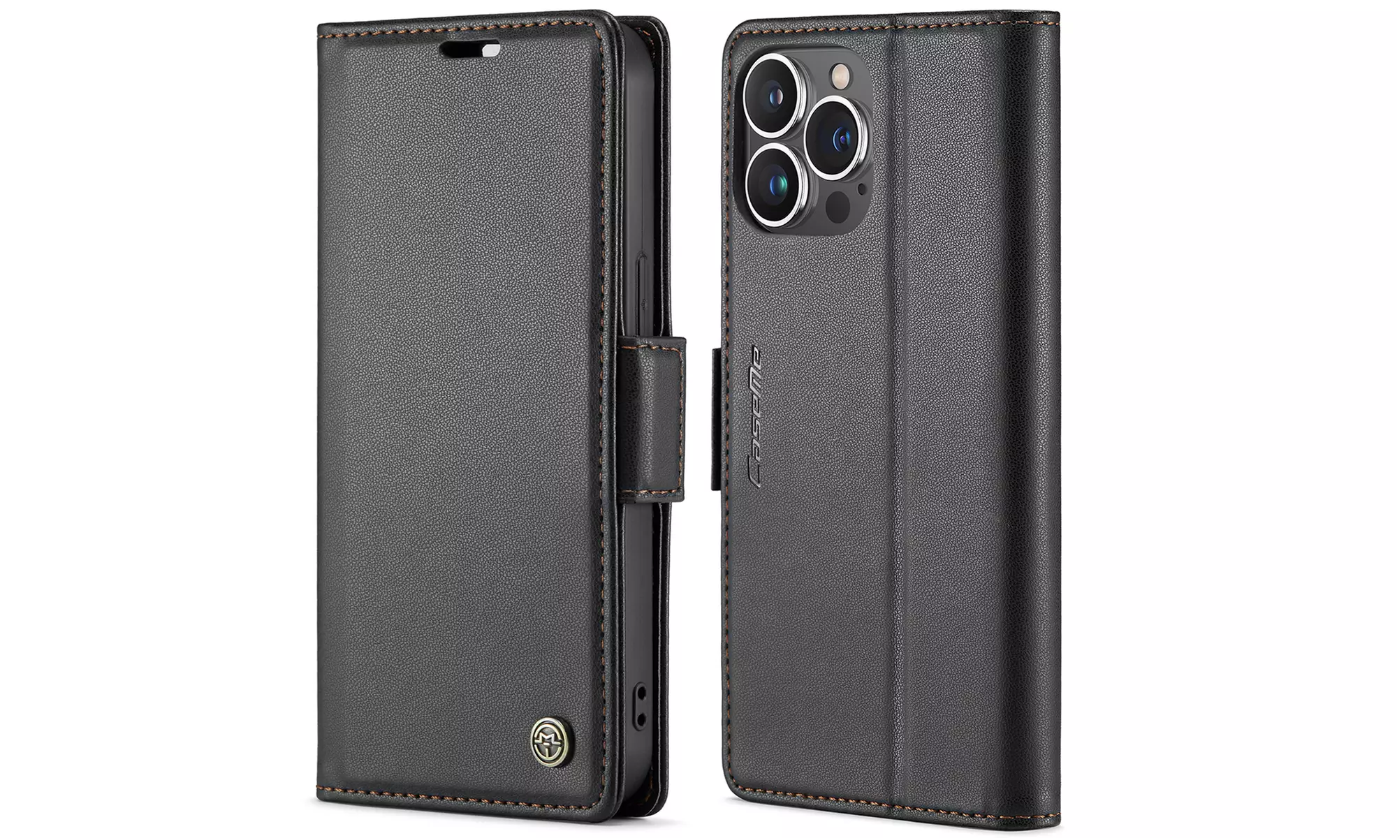 For iPhone 15 Pro Max 6.7 inch 2023 Case Leather Wallet  Flip Shockproof Cover - Primary Image
