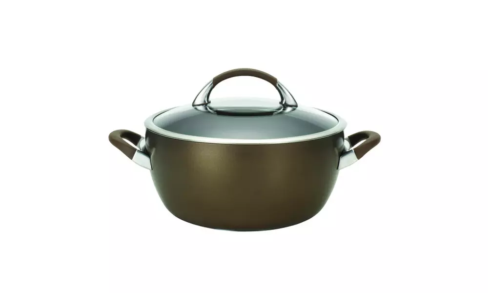 Circulon Symmetry Chocolate Hard-Anodized 5-1/2-Qt Covered Casserole - Primary Image